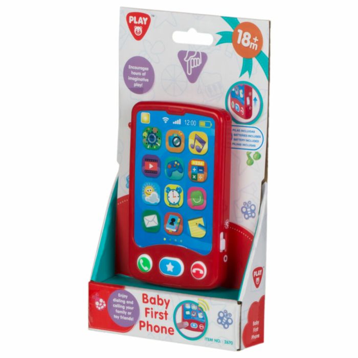 Teléfono de Juguete PlayGo Rojo 6,8 x 11,5 x 1,5 cm (6 Unidades) 1