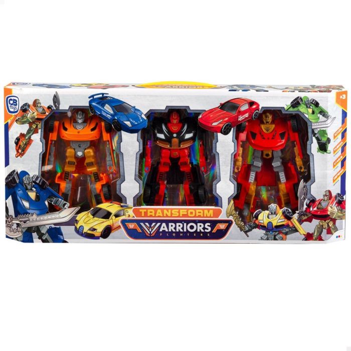 Robot Colorbaby Transform Warriors Coche 9 x 14,5 x 4,5 cm 4 Unidades 1