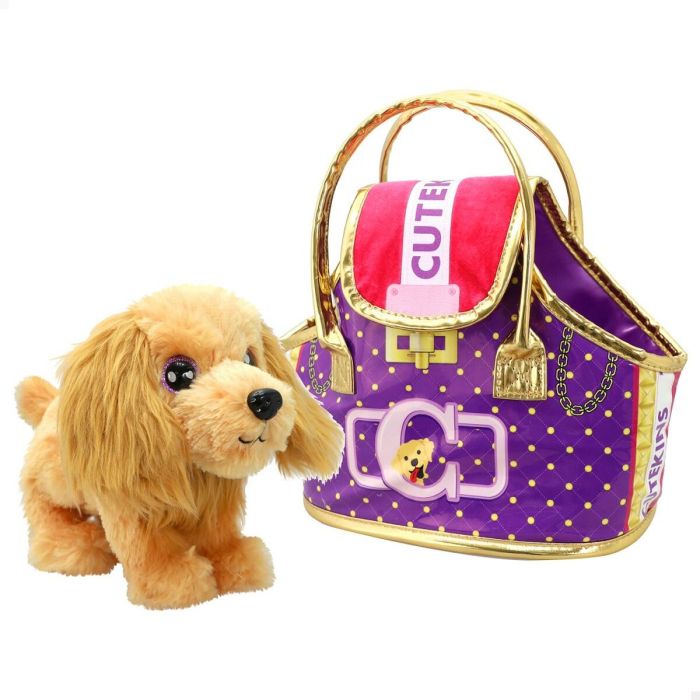 Peluche Funville Cutekins Bolso Perro 25 x 20 x 13 cm (2 Unidades) 2