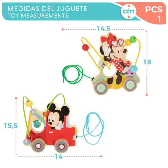 Juguete de arrastre Disney Madera (6 Unidades) 2