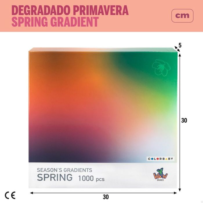 Puzzle Colorbaby Season's Gradients Spring 68 x 50 cm (6 Unidades) 1