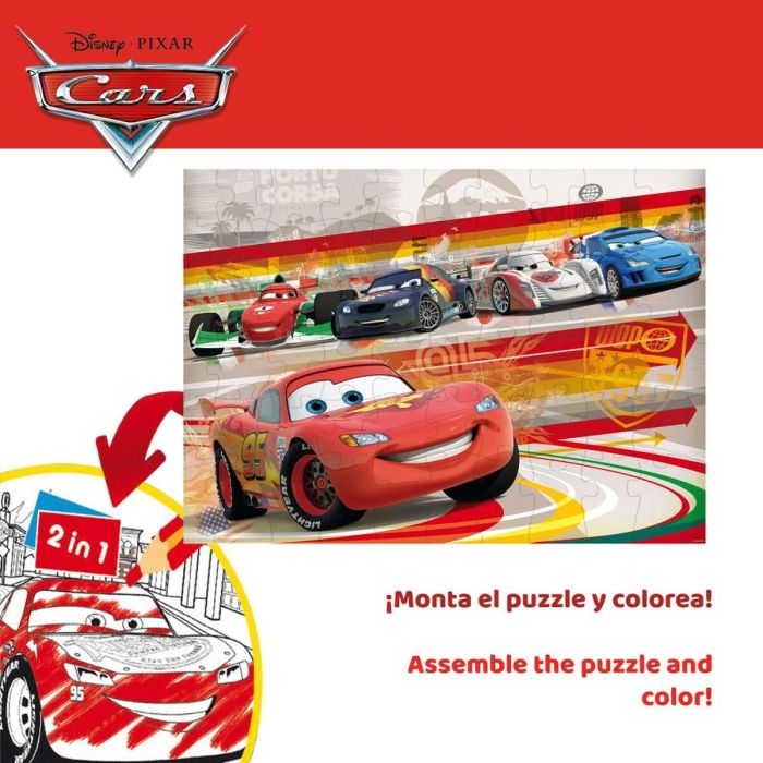 Puzzle Infantil Cars Doble cara 60 Piezas 50 x 35 cm (12 Unidades) 4