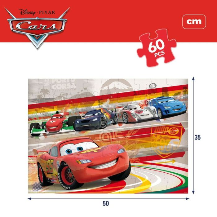 Puzzle Infantil Cars Doble cara 60 Piezas 50 x 35 cm (12 Unidades) 2