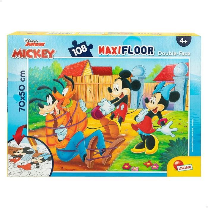 Puzzle Infantil Mickey Mouse Doble cara 108 Piezas 70 x 1,5 x 50 cm (6 Unidades) 6
