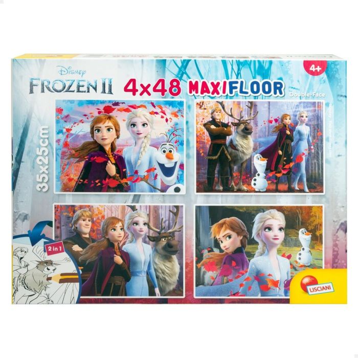 Puzzle Infantil Frozen Doble cara 4 en 1 48 Piezas 35 x 1,5 x 25 cm (6 Unidades) 6