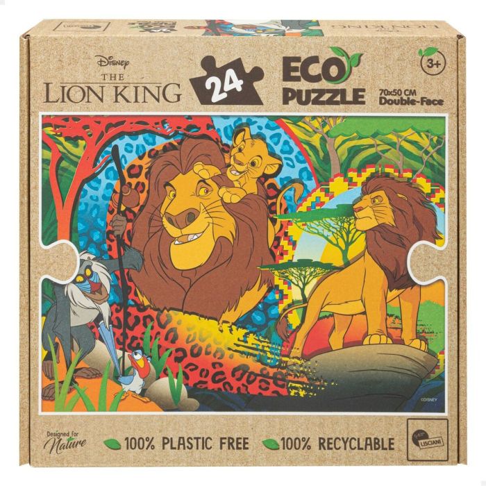Puzzle Infantil The Lion King Doble cara 24 Piezas 70 x 1,5 x 50 cm (12 Unidades) 6