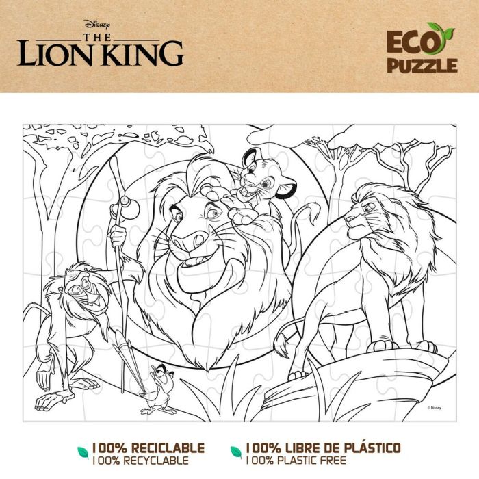 Puzzle Infantil The Lion King Doble cara 24 Piezas 70 x 1,5 x 50 cm (12 Unidades) 4