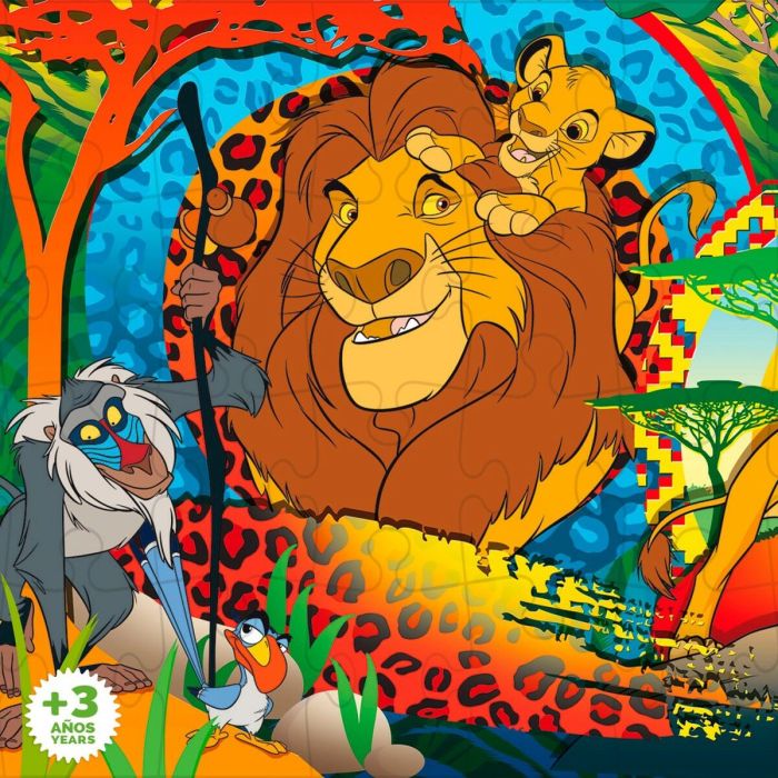 Puzzle Infantil The Lion King Doble cara 24 Piezas 70 x 1,5 x 50 cm (12 Unidades) 3
