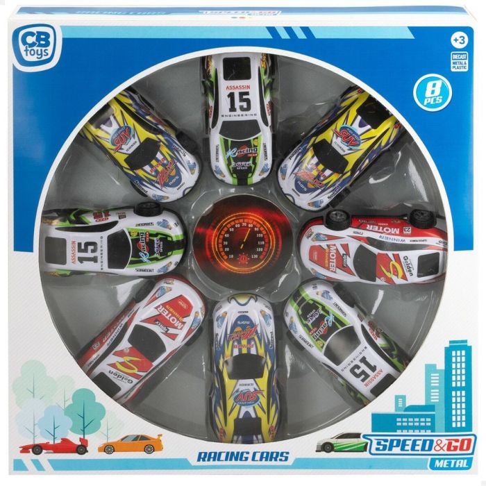 Playset de Vehículos Speed & Go 8,9 x 2,7 x 4 cm (6 Unidades) 1