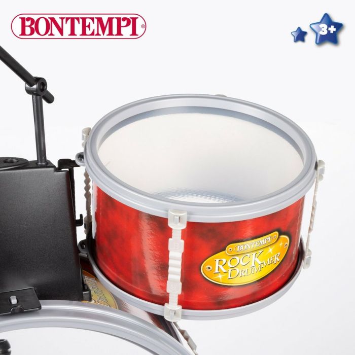 Batería Musical Bontempi Rojo Plástico 50 x 68 x 50 cm (7 Piezas) (2 Unidades) 2