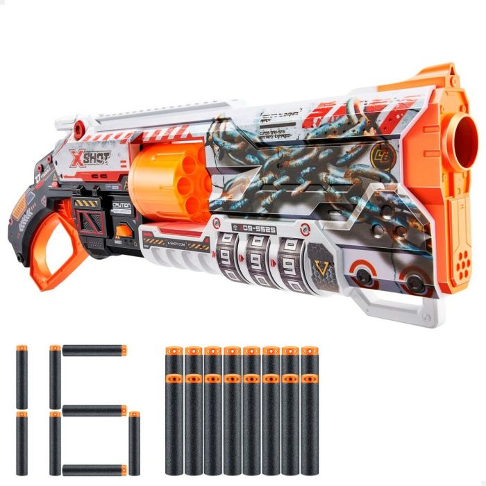 Pistola de Dardos Zuru X-Shot Skins Lock Blaster 57 x 19 x 6 cm 6 Unidades 1