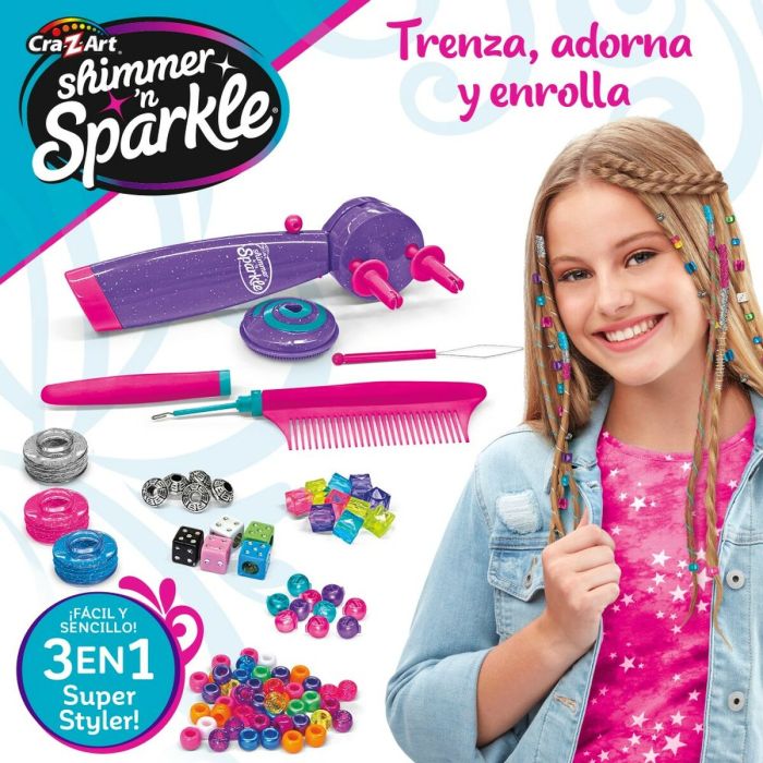 Juego de peinados Cra-Z-Art Shimmer 'n Sparkle 10 x 20,5 x 6 cm 4 Unidades 5