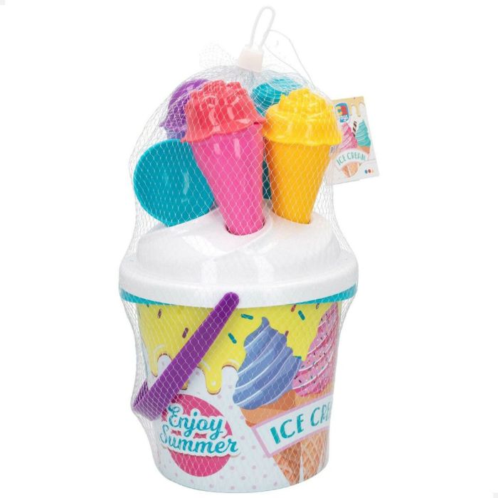 Set de Juguetes de Playa Colorbaby Ø 18 cm 11 Piezas Helado Polipropileno (15 Unidades) 2