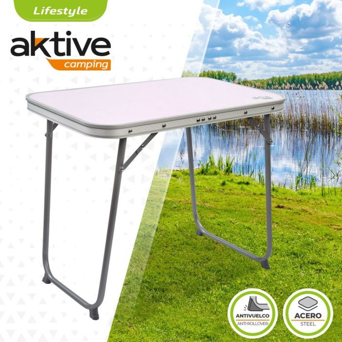 Mesa Plegable Aktive 60 x 50 x 40 cm (4 Unidades) 5