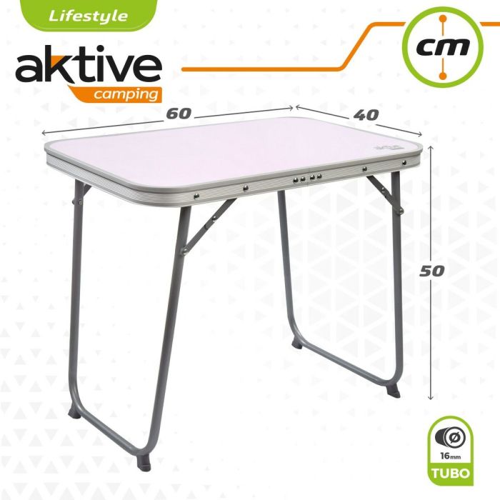 Mesa Plegable Aktive 60 x 50 x 40 cm (4 Unidades) 1