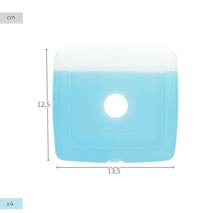 Acumulador de Frío Aktive Azul 13,5 x 12,5 x 1,5 cm (12 Unidades) 3