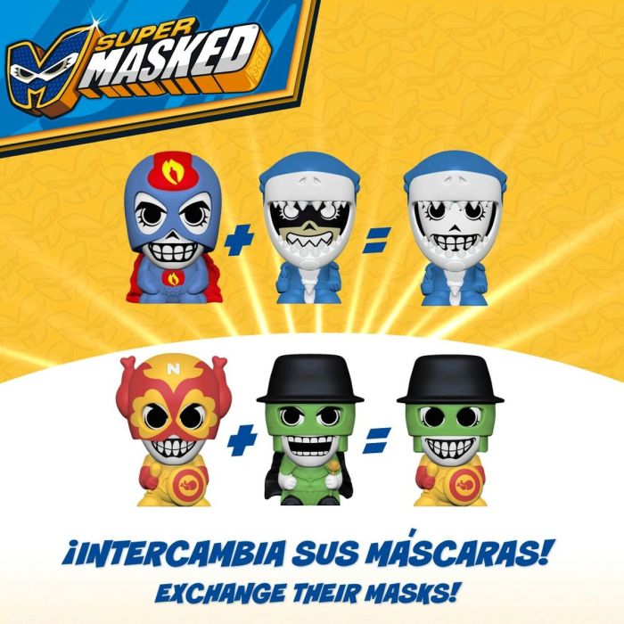 Figuras de Acción Eolo Super Masked 3 x 4,5 x 3,5 cm (12 Unidades) 4