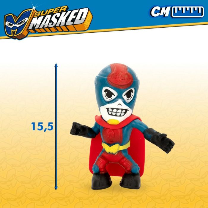 Figura Coleccionable Eolo Super Masked Pepper Man Elástico 14 x 15,5 x 5,5 cm (12 Unidades) 2
