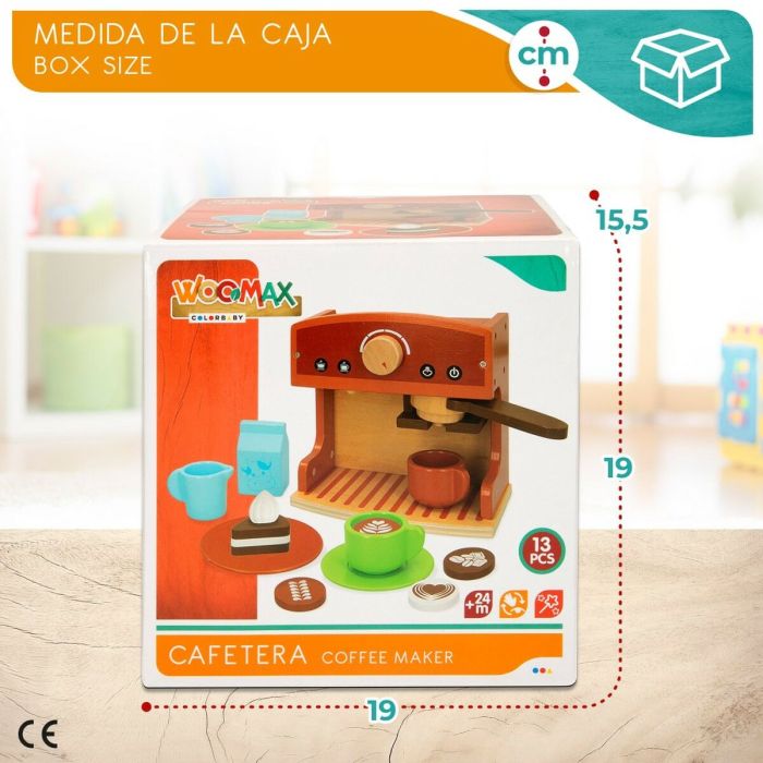 Cafetera de juguete Woomax 18 x 18 x 10 cm (4 Unidades) 1