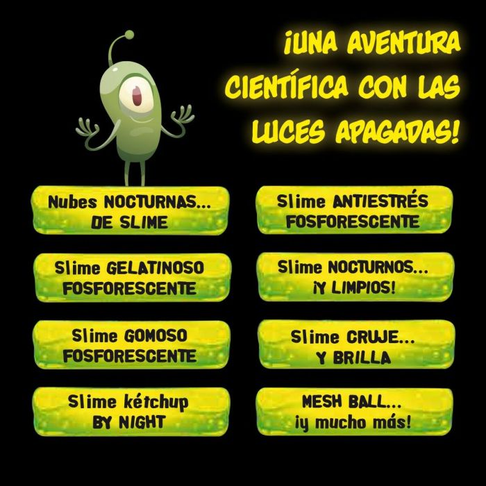 Juego de Ciencia Lisciani Night Slime ES (6 Unidades) 5