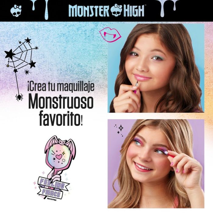 Set de Maquillaje Infantil Monster High Feeling Fierce 10 x 16,5 x 2 cm 4 Unidades 1
