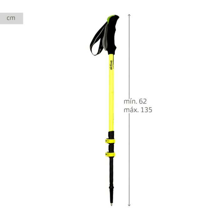 Bastón Trekking Aktive 5 x 135 x 4 cm (6 Unidades) 3