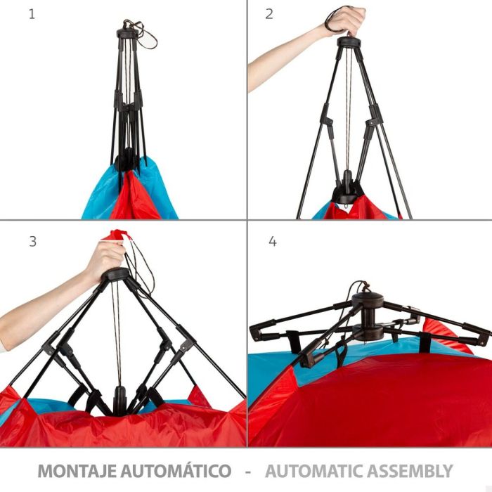 Carpa para Playa Aktive Poliéster 213 x 120 x 133 cm 4