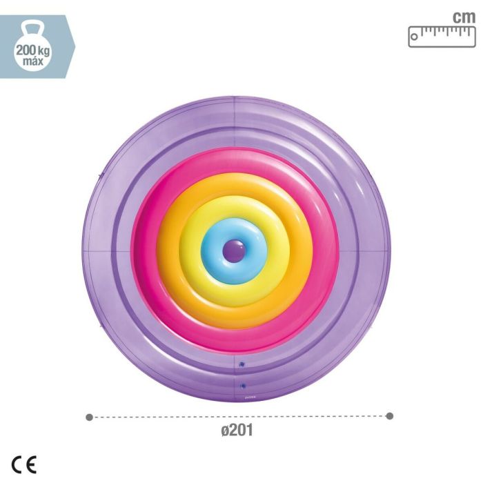 Colchoneta Hinchable Intex 206 x 24 x 206 cm (3 Unidades) 3