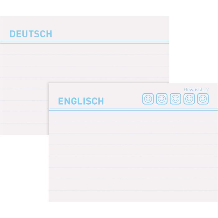 Herlitz Karteikarte A8 Vokabeln liniert weiß Bl.Engel 100er 3