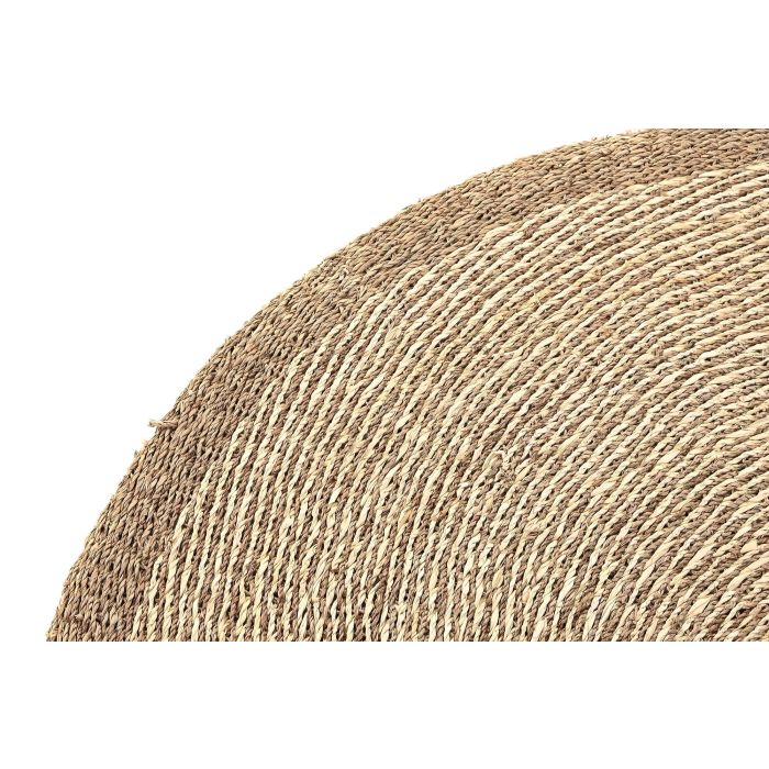 DKD Home Decor Alfombra Decorativa Boho Beige de Seagrass, Fibra de Maíz y Poliéster 150 x 150 cm 1 DKD Home Decor Alfombra Decorativa Boho Beige de Seagrass, Fibra de Maíz y Poliéster 150 x 150 cm 1