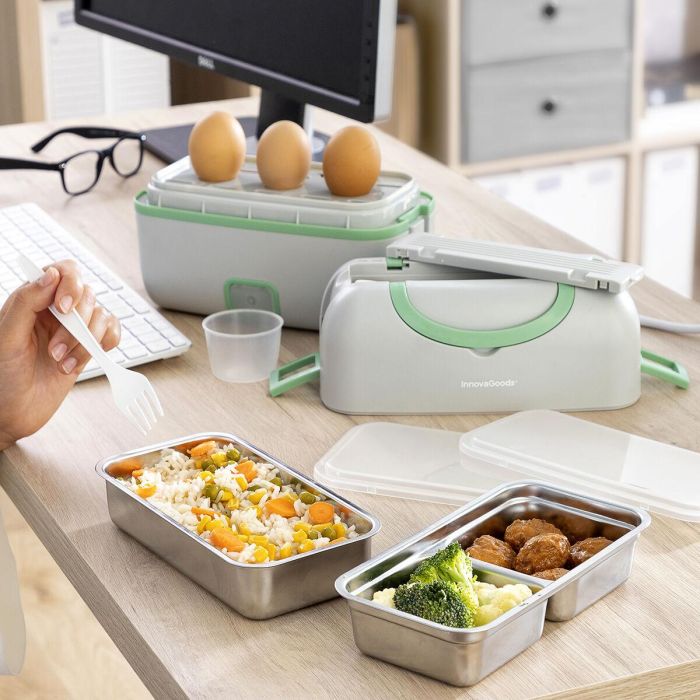 Fiambrera Eléctrica de Vapor 3 en 1 con Recetas Beneam InnovaGoods Fiambrera Eléctrica de Vapor 3 en 1 con Recetas Beneam InnovaGoods