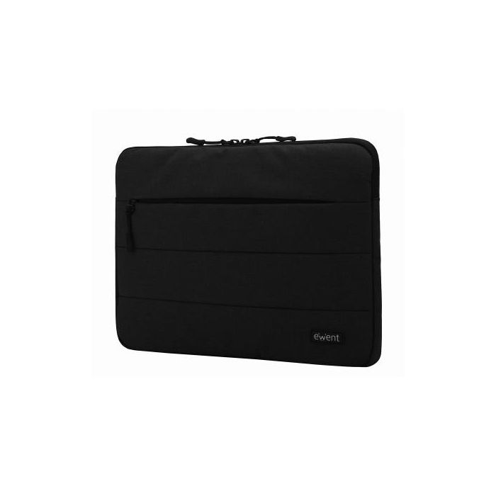 Ewent EW2523 Funda para Portátil 15.6 pulgadas (39.6 cm) Negro de Poliéster, Protección Antipolvo y Antirayaduras, Bolsillo Extra 3