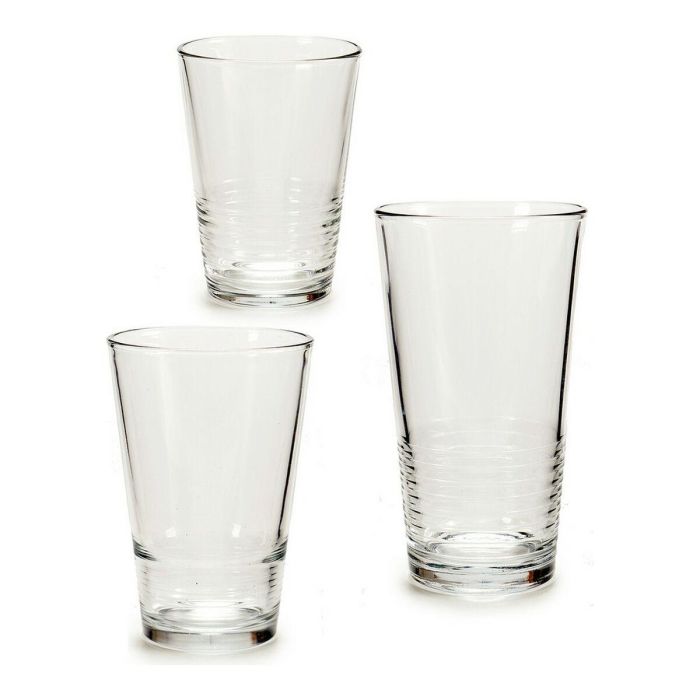 Set de Vasos S18091/BHA Transparente Vidrio 6 x (51 cl) / 6 x (34 cl) / 6 x (23 cl) 1