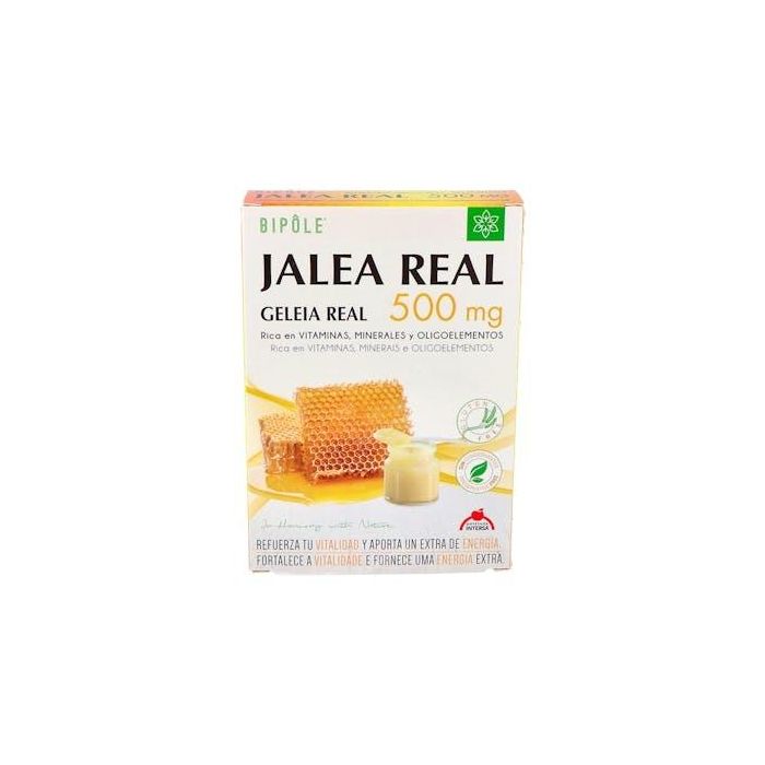 Bipole Jalea Real con Fructosa 500Mg 20 Ampollas para Vitalidad y Energía