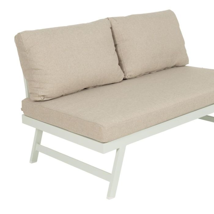 Conjunto Jardín Beige-Blanco Aluminio 1 cm