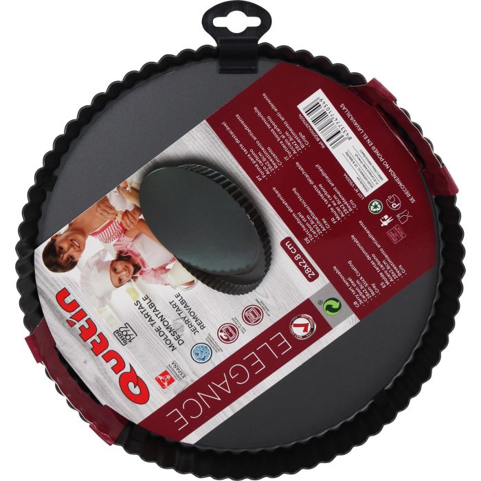Molde para Tartas Desmontable 28x2.8 cm Redondo Quttin (12 Unidades) 1 Molde para Tartas Desmontable 28x2.8 cm Redondo Quttin (12 Unidades) 1