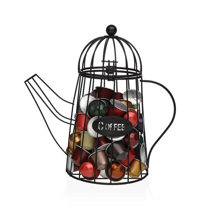 Portacápsulas café para tetera Versa, 25.5x26x13 cm, metal (2 Unidades) 1 Portacápsulas café para tetera Versa, 25.5x26x13 cm, metal (2 Unidades) 1