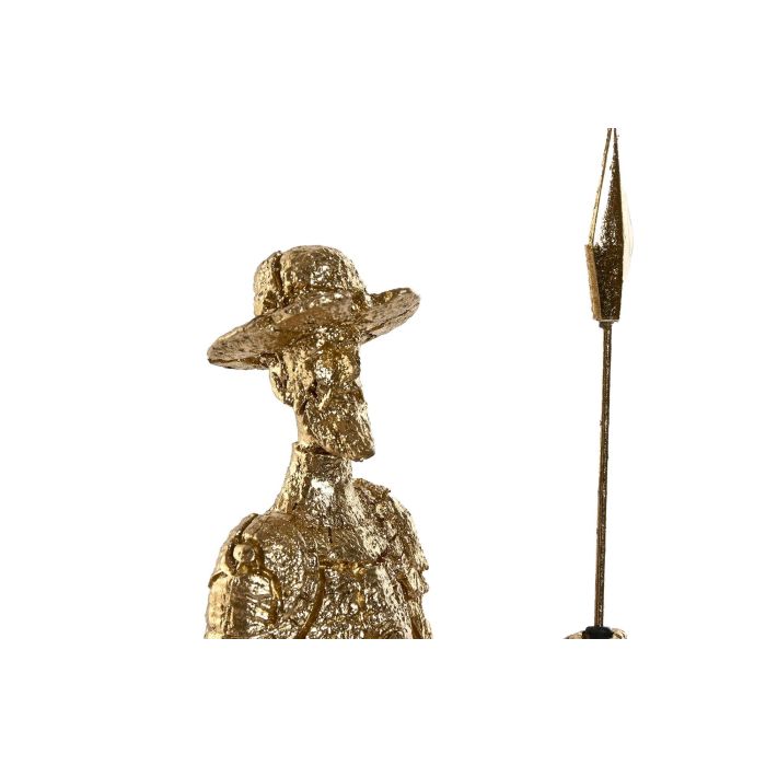 DKD Home Decor Figura Tradicional Dulcinea Quijote Dorado Resina 10 x 37 x 10 cm 1
