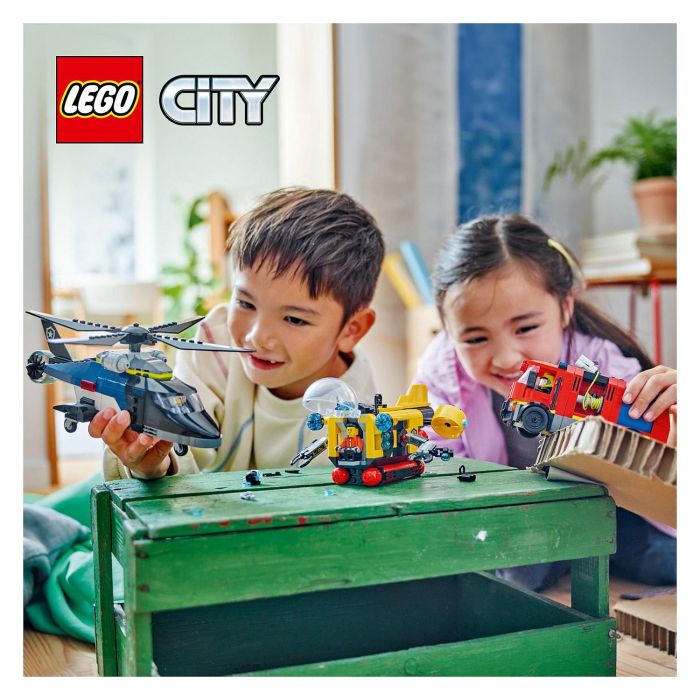 LEGO 60462 Helicóptero, Cami3n Bomberos Y Submarino