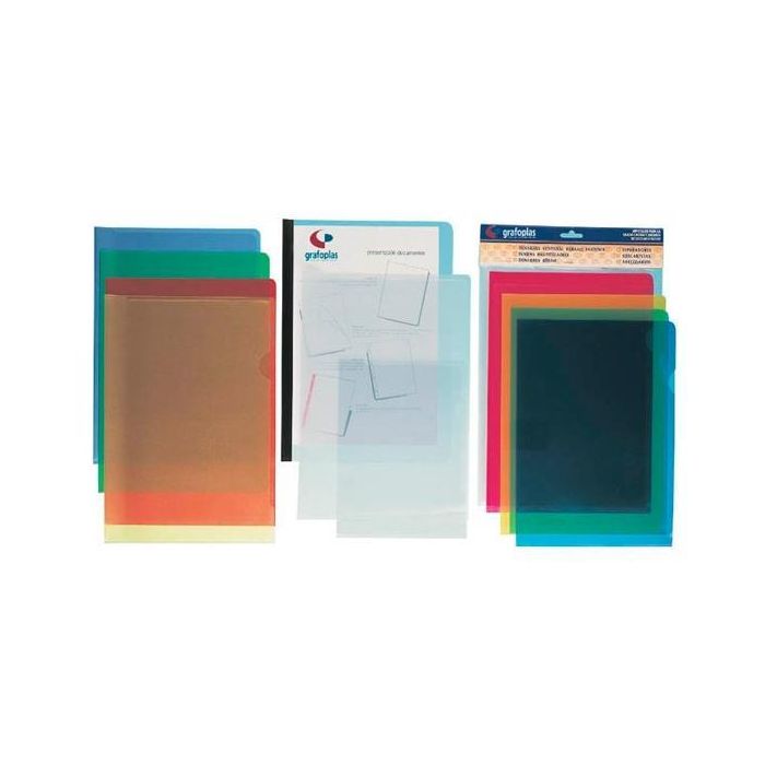 Grafoplas Dossier Uñero A4 Polipropileno Verde Bolsa -10Ud- Grafoplas Dossier Uñero A4 Polipropileno Verde Bolsa -10Ud-
