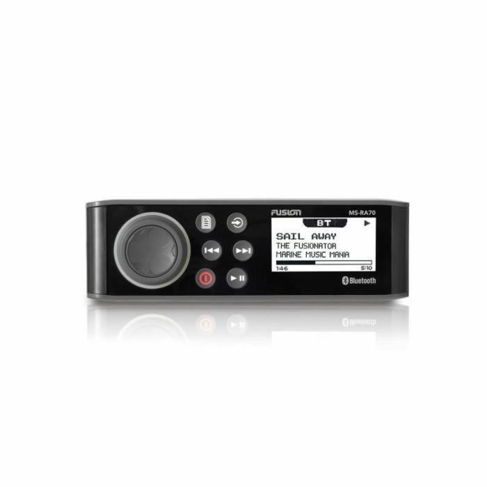 Fusion MS-RA70 Autorradio Marina Impermeable IPx7 Bluetooth USB MP3 Apple Android DAB AM/FM Pantalla LCD Control App FUSION-Link 2 Zonas 3 Fusion MS-RA70 Autorradio Marina Impermeable IPx7 Bluetooth USB MP3 Apple Android DAB AM/FM Pantalla LCD Control App FUSION-Link 2 Zonas 3