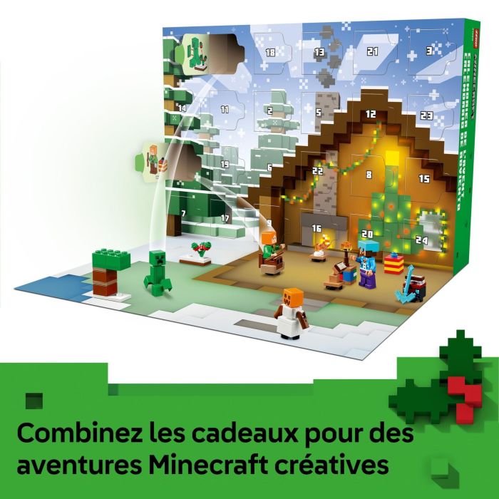 LEGO 21280 Calendario de Adviento Minecraft 2025: Juego de construcción navideño para niños 7+ años 3 LEGO 21280 Calendario de Adviento Minecraft 2025: Juego de construcción navideño para niños 7+ años 3