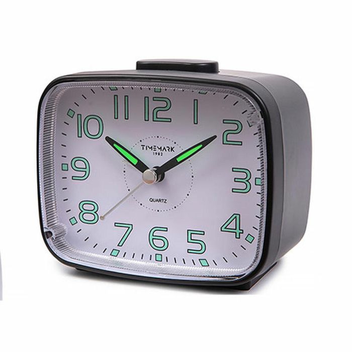 Reloj-Despertador Analógico Timemark 12 x 9,5 x 6,5 cm Negro Clásico