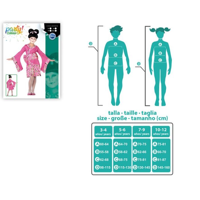 Disfraz Geisha Niña Infantil 7-9 Años 1 Disfraz Geisha Niña Infantil 7-9 Años 1