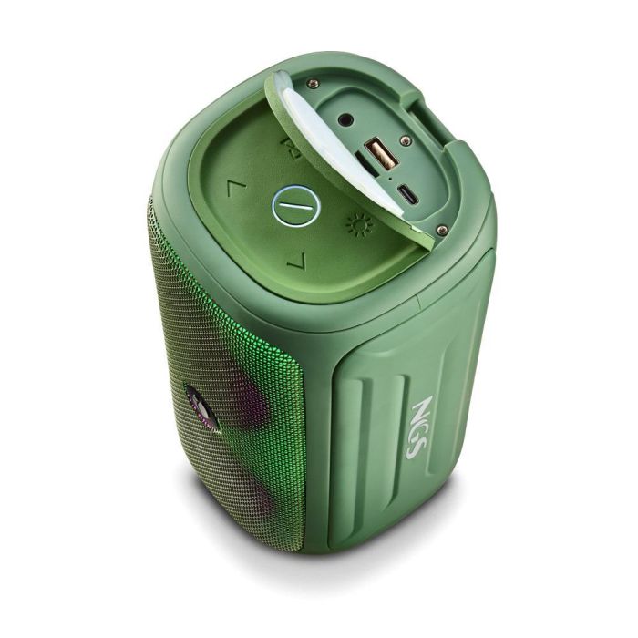 NGS ROLLERBEASTGREEN Altavoz Portátil Inalámbrico Roller Beast 32W Bluetooth 5.0 IPX5 Resistente Agua TWS FM USB AUX Verde 2 NGS ROLLERBEASTGREEN Altavoz Portátil Inalámbrico Roller Beast 32W Bluetooth 5.0 IPX5 Resistente Agua TWS FM USB AUX Verde 2