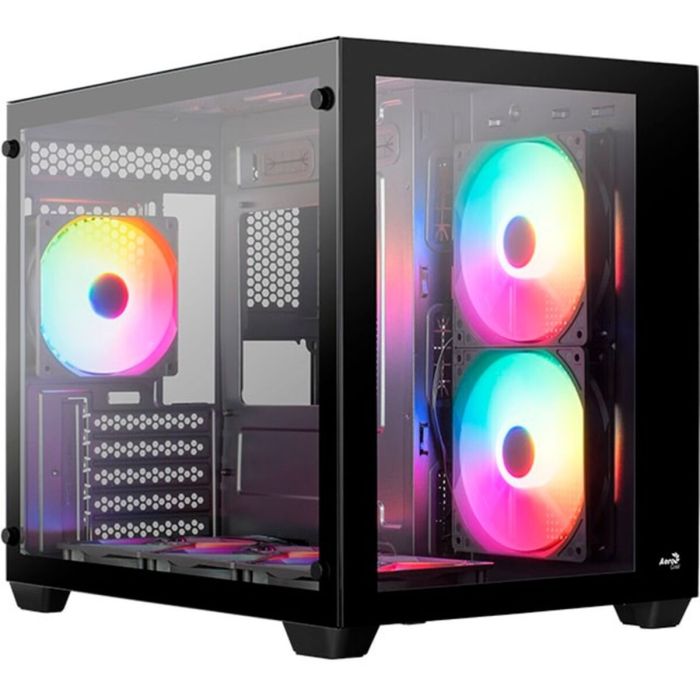 Caja de PC - AEROCOOL - Dryft Mini G v1 (Negro) - Cubo - Formato Micro-ATX - Sin fuente de alimentación