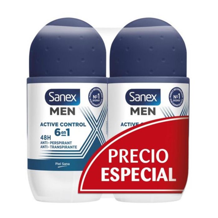 Sanex Men anti-transpirant desodorante roll-on pack. 50 ml