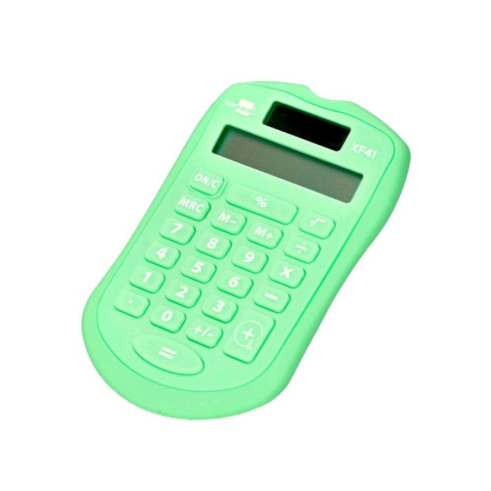 Calculadora Liderpapel Bolsillo Xf42 8 Digitos Solar Y Pilas Color Verde 94x59,5x10,5 mm 4