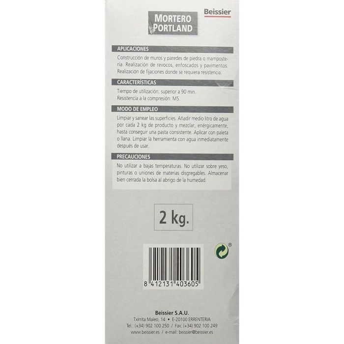 Mortero de obra Beissier 70303-001 Portland 2 Mortero de obra Beissier 70303-001 Portland 2
