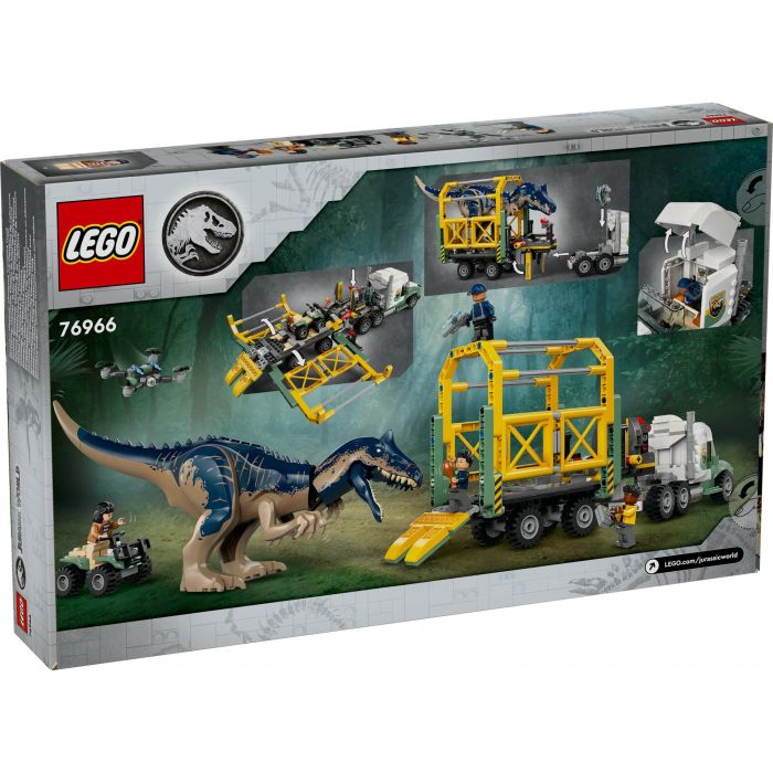 LEGO 76966 Jurassic World Dinosaurier-Missionen: Allosaurus-Transporter, Set de Construcción de Dinosaurios 12